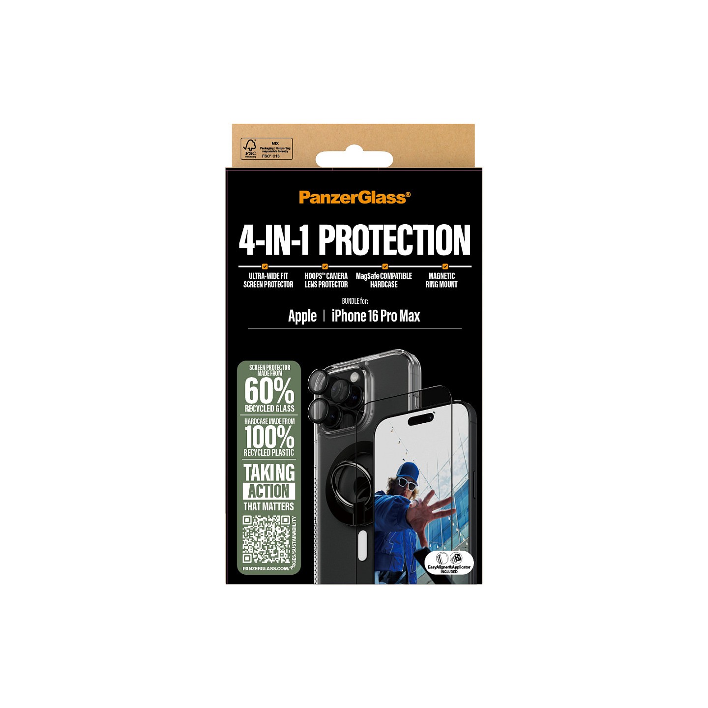PanzerGlass 4-in-1 Protection iPhone 16 Pro Max — Buy in Cyprus with Fast Delivery