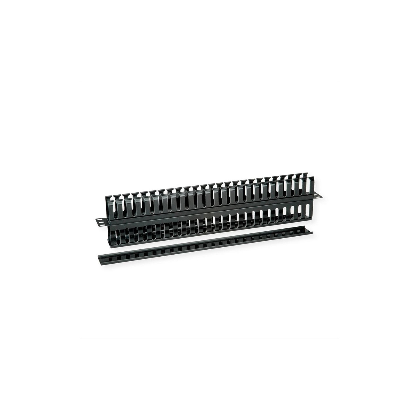 VALUE 19-Zoll-Frontplatte 1 HE. beidseitig mit Kabelkanal. schwarz — Buy in Cyprus with Fast Delivery