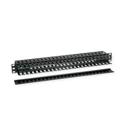 VALUE 19-Zoll-Frontplatte 1 HE. beidseitig mit Kabelkanal. schwarz — Buy in Cyprus with Fast Delivery