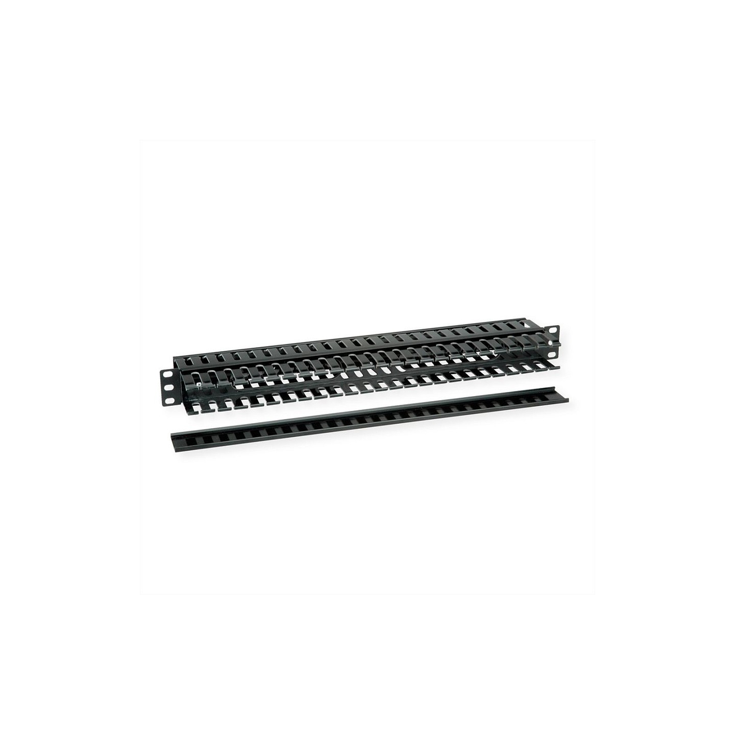 VALUE 19-Zoll-Frontplatte 1 HE. beidseitig mit Kabelkanal. schwarz — Buy in Cyprus with Fast Delivery