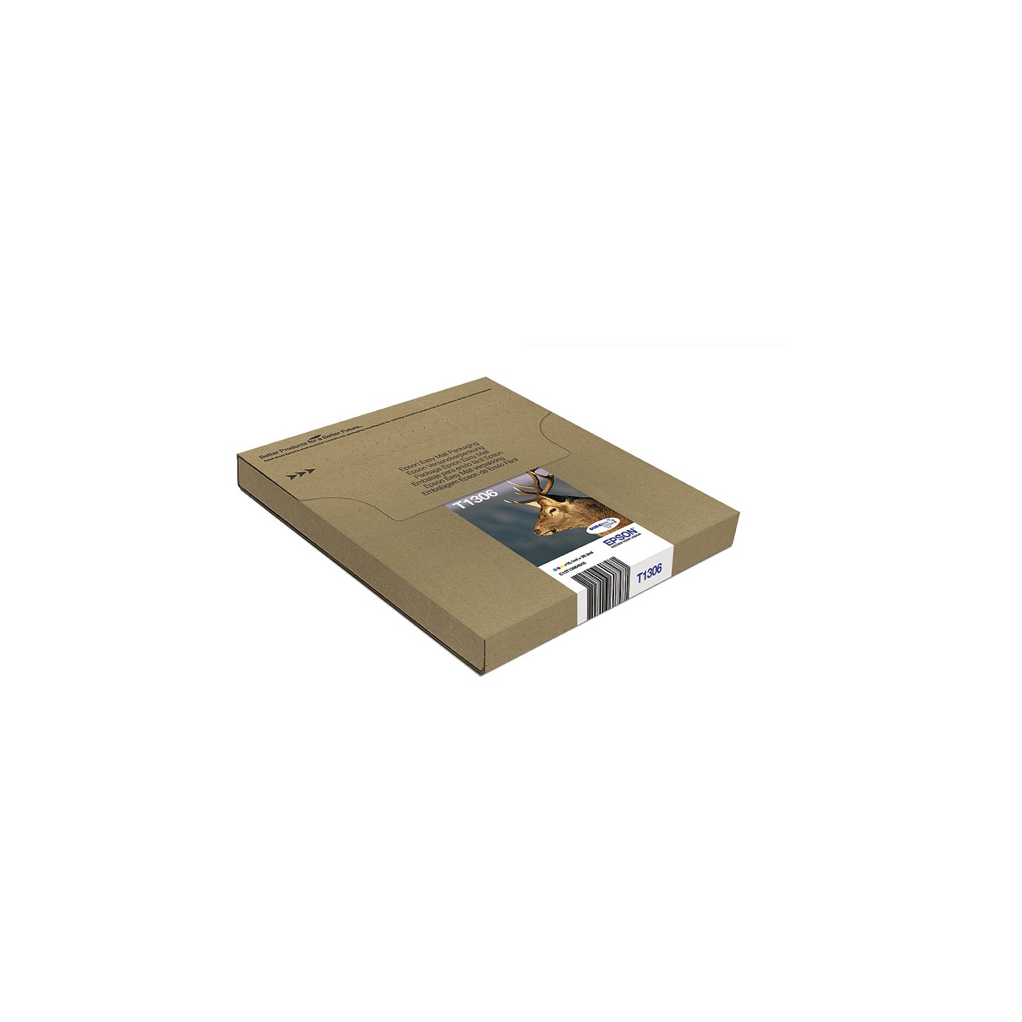 Epson Original Easy Mail Packing T1306 Hirsch Druckerpatronen 3er Multipack C M Y (C13T13064510)