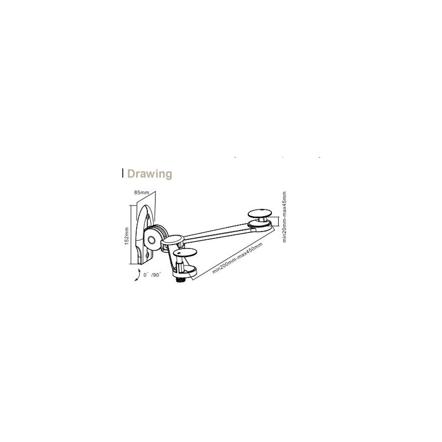 Equip DVD-Wandhalterung Faltbar 240x280mm 8Kg schwarz retail — Buy in Cyprus with Fast Delivery