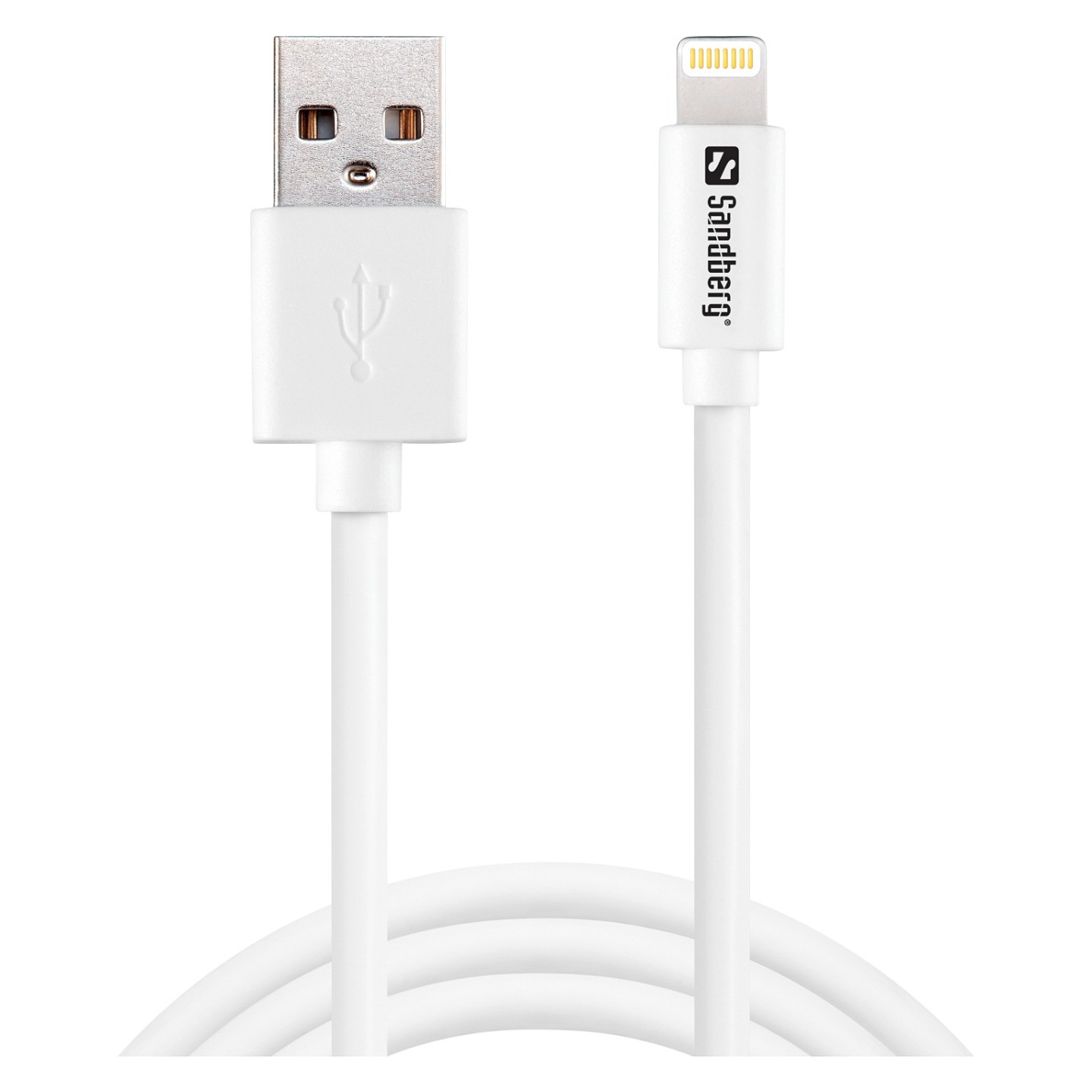 USB3.0 to Lightning (ST-ST) 1m Sandberg White — Buy in Cyprus with Fast Delivery