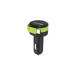 RealPower KFZ-Ladegerät Charger C 2400mA 1xUSB 1xUSB-C — Buy in Cyprus with Fast Delivery