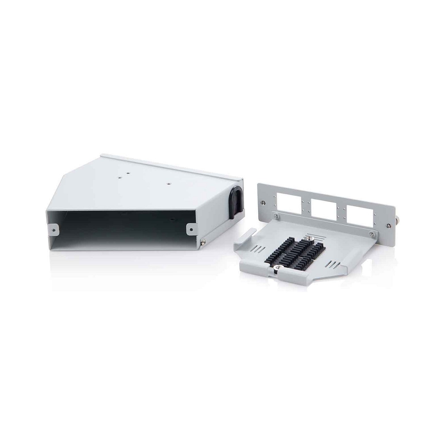 DIGITUS LWL Hutschienen 6 SC DX LC Quad abgewinkelt grau — Buy in Cyprus with Fast Delivery