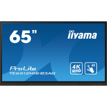 iiyama ProLite TE6512MIS-B3AG - 65-inch 4K UHD IPS Touchscreen, Android 11, 8GB RAM/32GB, Wi-Fi, Black