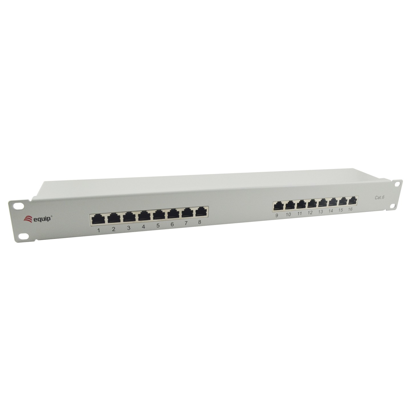 Equip Patchpanel 16x RJ45 Cat6 19' FTP 1HE ISO IEC hellgrau — Buy in Cyprus with Fast Delivery