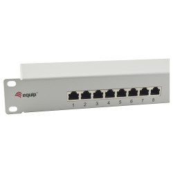 Equip Patchpanel 16x RJ45 Cat6 19' FTP 1HE ISO IEC hellgrau — Buy in Cyprus with Fast Delivery