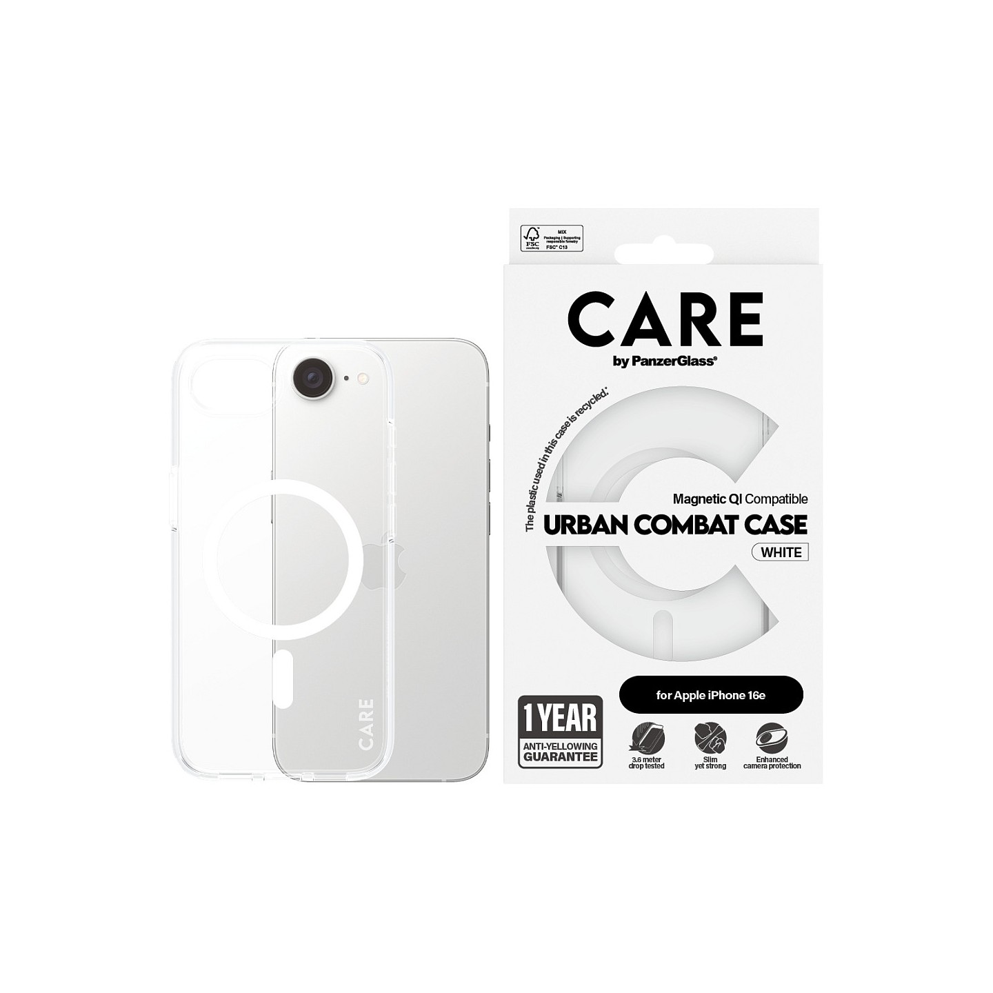 CARE Case Flagship Urban Combat MagSafe. clear iPhone 16e — Buy in Cyprus with Fast Delivery