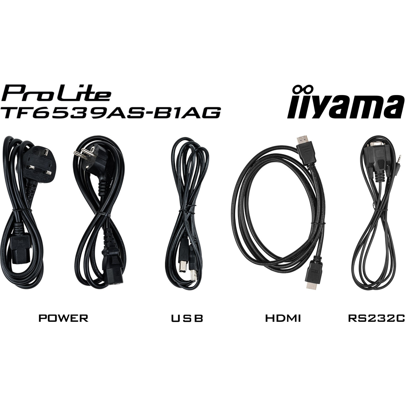 iiyama TF6539AS-B1AG - 65" 4K Interactive Touch Display, IPS, Android 11, 4GB/32GB, 2xHDMI+DP, 40-point Touch, Black