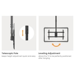 Equip Deckenhalterung 32'-60' 2TFT 40Kg Manu Dual-Screen sw lite Retail — Buy in Cyprus with Fast Delivery
