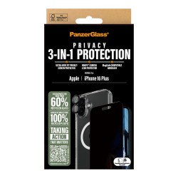 PanzerGlass 3-in-1 Privacy Protection iPhone 16 Plus — Buy in Cyprus with Fast Delivery