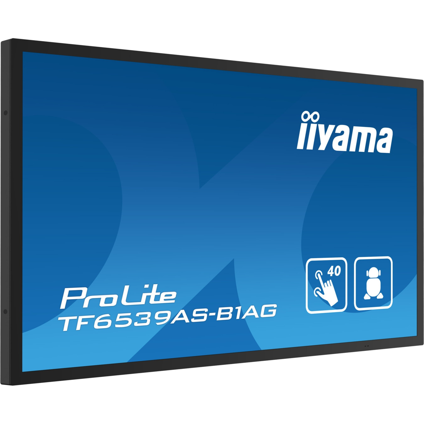 iiyama TF6539AS-B1AG - 65" 4K Interactive Touch Display, IPS, Android 11, 4GB/32GB, 2xHDMI+DP, 40-point Touch, Black