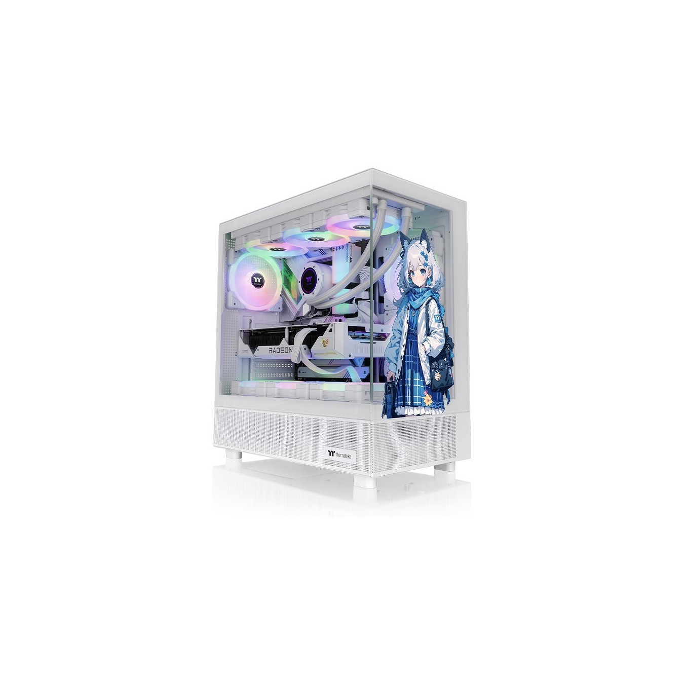 Thermaltake View 270 SP Edition - Snow White Mid Tower PC Case - Tempered Glass, USB-C, Micro-ATX/E-ATX Support