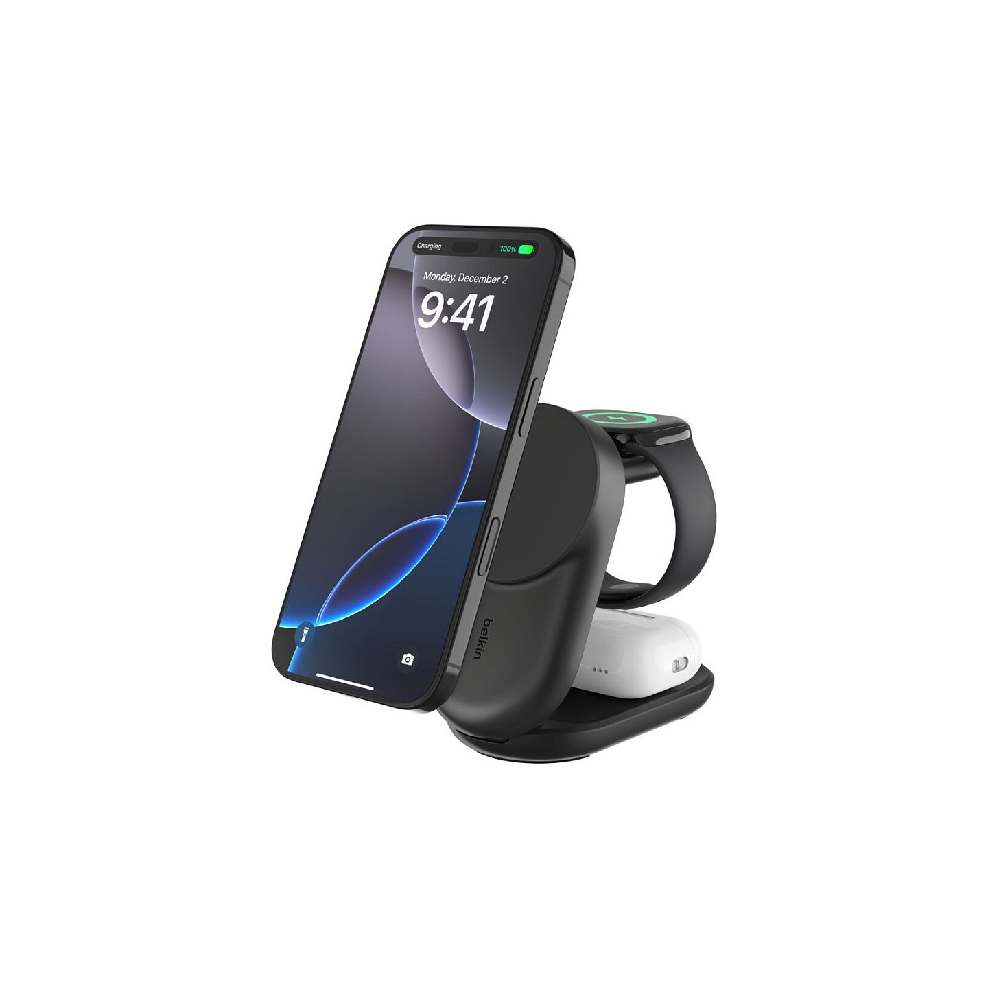 Belkin Wireless Charger mit QI2 (3-in-1). Schwarz. 25W — Buy in Cyprus with Fast Delivery