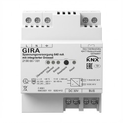 GIRA 213000 Spannungsversorgung 640 mA Drossel KNX REG — Buy in Cyprus with Fast Delivery