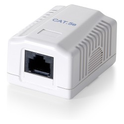 Equip Aufputzdose Cat6 1xRJ45 UTP Premium RAL 9010 Reinweiß Polybeutel — Buy in Cyprus with Fast Delivery