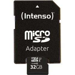 Buy Intenso Premium microSDHC 32GB - UHS-I U1 Class 10, up to 90 MB/s - SD Adapt... in Cyprus, Nicosia, Limassol, Larnaka, Pafos