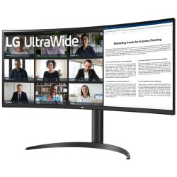 LG UltraWide 34WR55QK-B 34" UWQHD Curved VA Monitor 3440x1440 100Hz HDR10 USB-C 65W (Boxed) — Buy in Cyprus with Fast Delivery