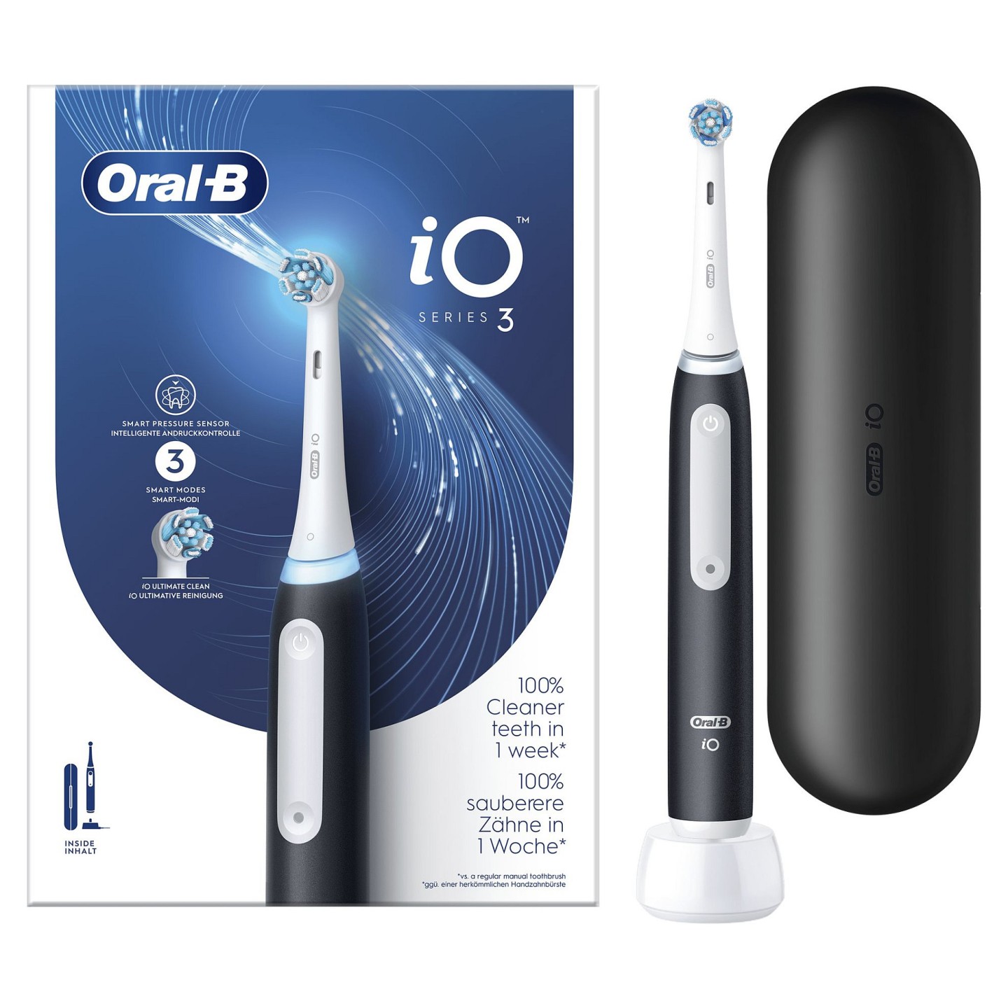 Oral-B iO Series 3N Matt Black inkl. Reiseetui — Buy in Cyprus with Fast Delivery