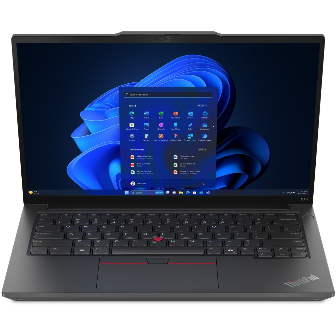 Lenovo ThinkPad E14 Gen 6 - 7535HS - Black, 14" WUXGA IPS, Ryzen 5 3.3/4.55GHz, 16GB DDR5, 512GB SSD, Windows 11 Pro