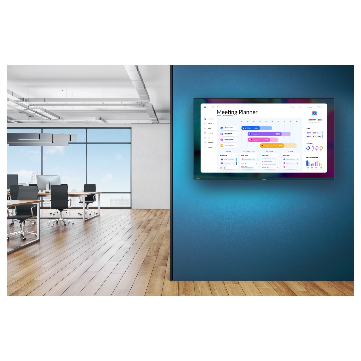 AVOCOR K Serie AVK-7510 190cm 75'' 3840x2160 HDMI USB USB-C — Buy in Cyprus with Fast Delivery