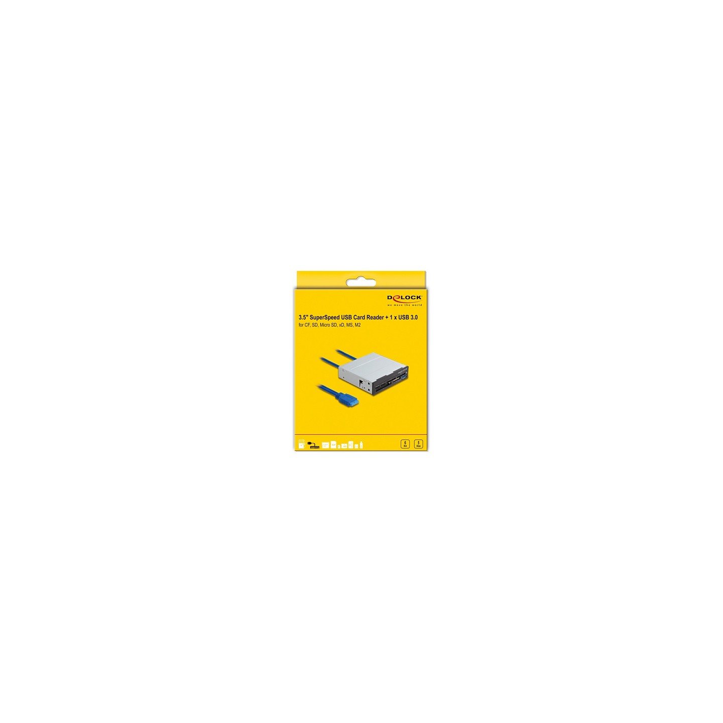 3.5? SuperSpeed USB Card Reader 6 Slots + 1 x USB Typ-A Buchse — Buy in Cyprus with Fast Delivery