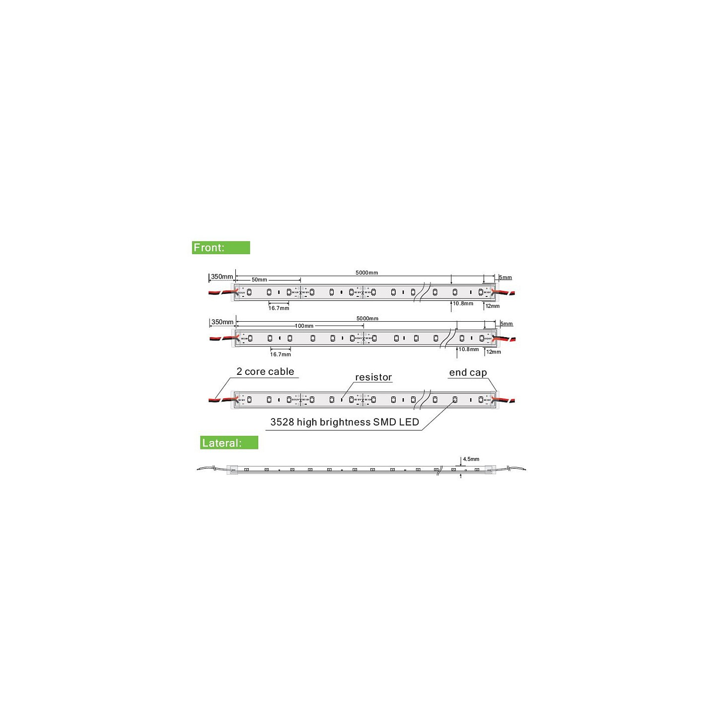 Synergy 21 LED Flex Strip 3528 - 60 KW DC12V 24W IP65 — Buy in Cyprus with Fast Delivery