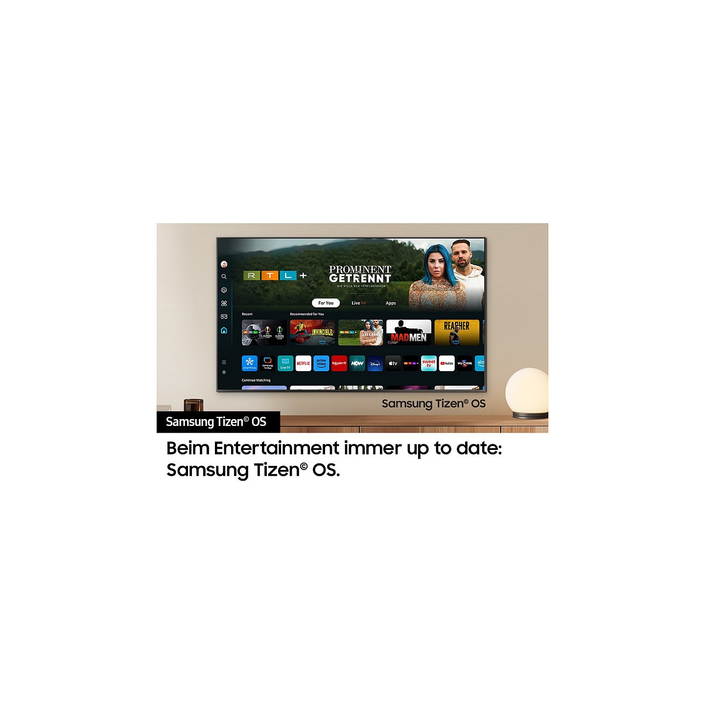 189.0cm 75' (3840x2160) Samsung GQ75Q80DATXZG 16:9 QLED 100Hz HDMI USB WLAN Bluetooth HDR10+ Speaker Carbon Silver