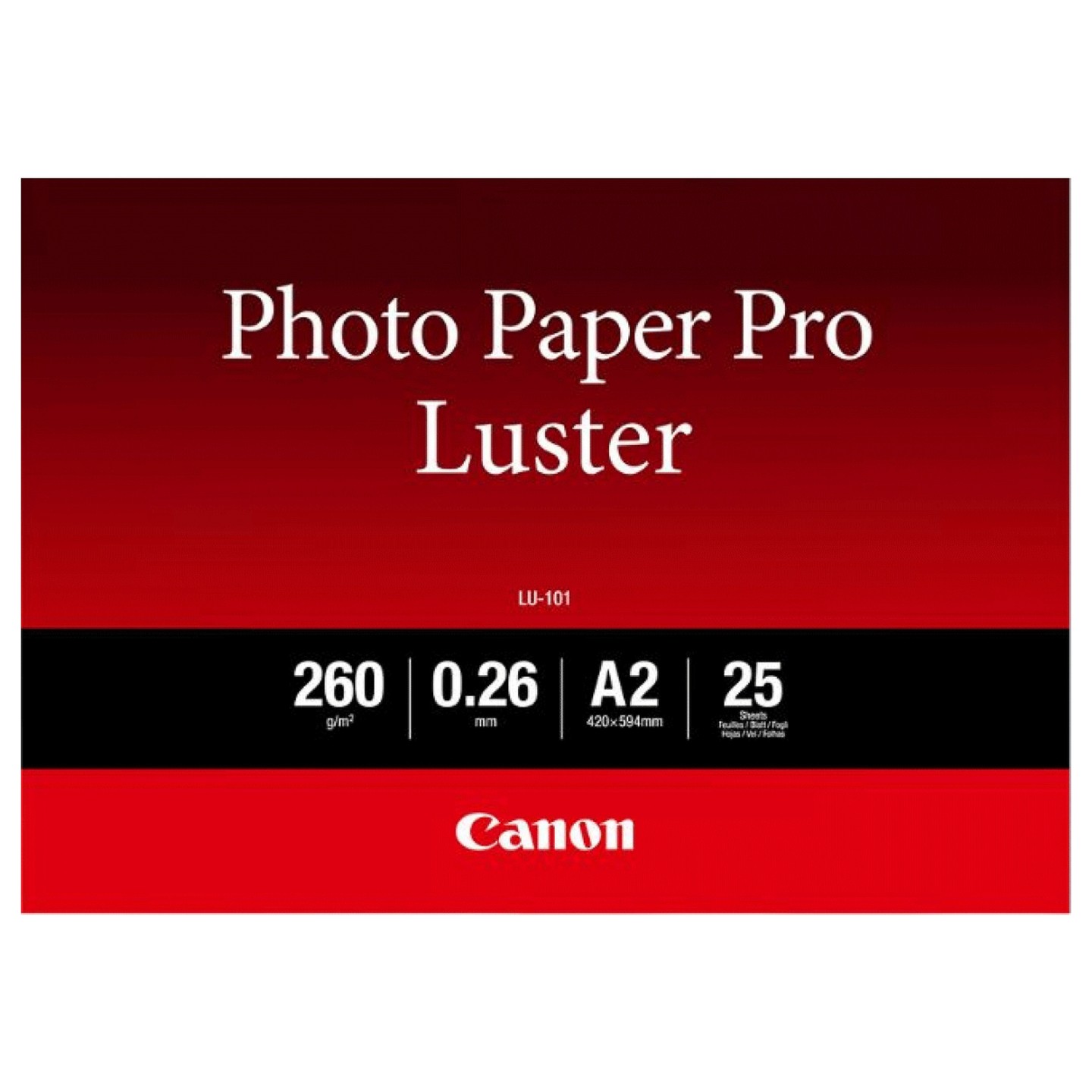 Canon LU-101 A 2 Photo Paper Pro Luster 260 g. 25 Blatt — Buy in Cyprus with Fast Delivery