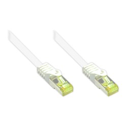 GoodConnections RJ45 Patchkabel mit Cat. 7 Rohkabel und Rastnasenschutz (). S FTP. PiMF. halogenfrei. 500MHz. OFC. we...