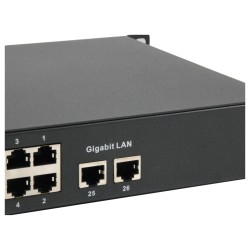 Switch 24x FE FGP-2601 2xGE 19' 150W 24xPoE — Buy in Cyprus with Fast Delivery