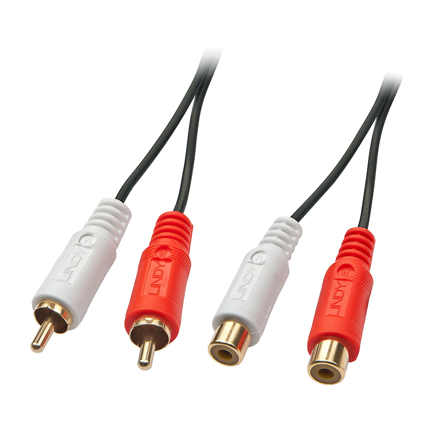 LINDY Audiokabel Stereo 2m 2xRCA (Cinch) m f vergoldet — Buy in Cyprus with Fast Delivery