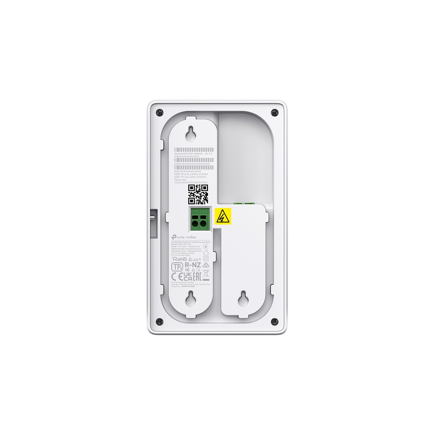 Omada EAP625GP-WallAX1800 Wi-Fi 6 Wall Plate GPON Access Point — Buy in Cyprus with Fast Delivery