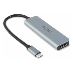 D Dicota USB-C 5-in-1 Video Hub 4K PD 100W silver — Buy in Cyprus with Fast Delivery