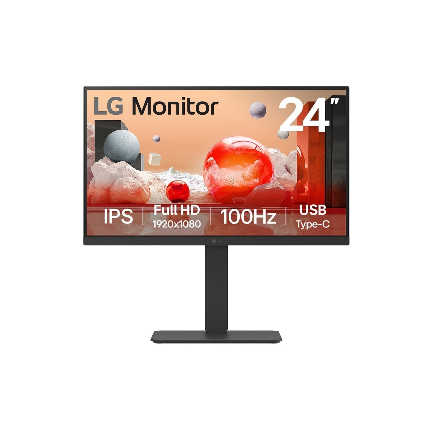 LG 24BA750-B 23.8" FHD IPS 100Hz USB-C 65W DP Daisy-Chain Monitor (Boxed) — Buy in Cyprus with Fast Delivery
