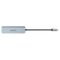 D Dicota USB-C 5-in-1 Video Hub 4K PD 100W silver — Buy in Cyprus with Fast Delivery