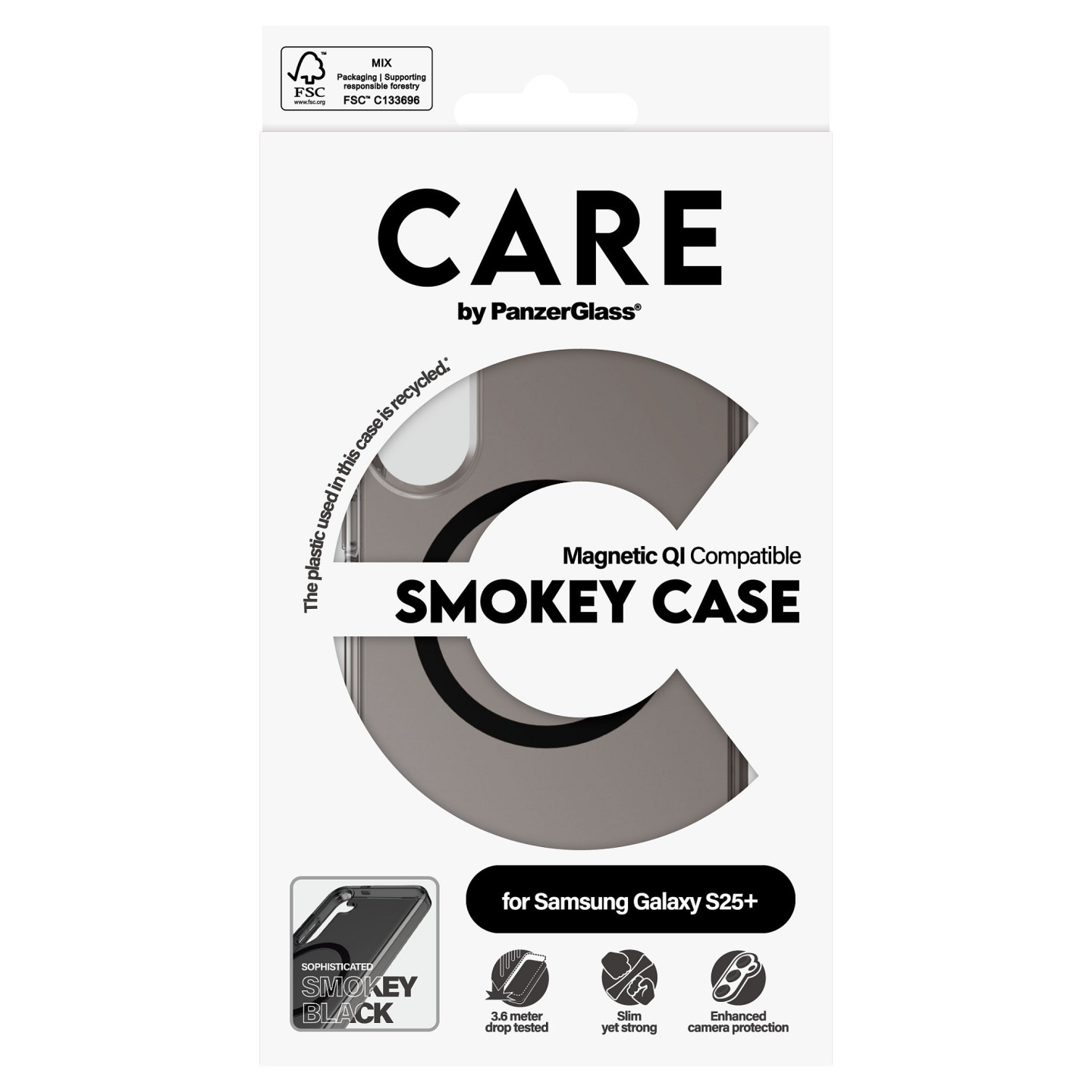 CARE Flagship Case Smokey Black QI Compatible Galaxy S25 Plus — Buy in Cyprus with Fast Delivery