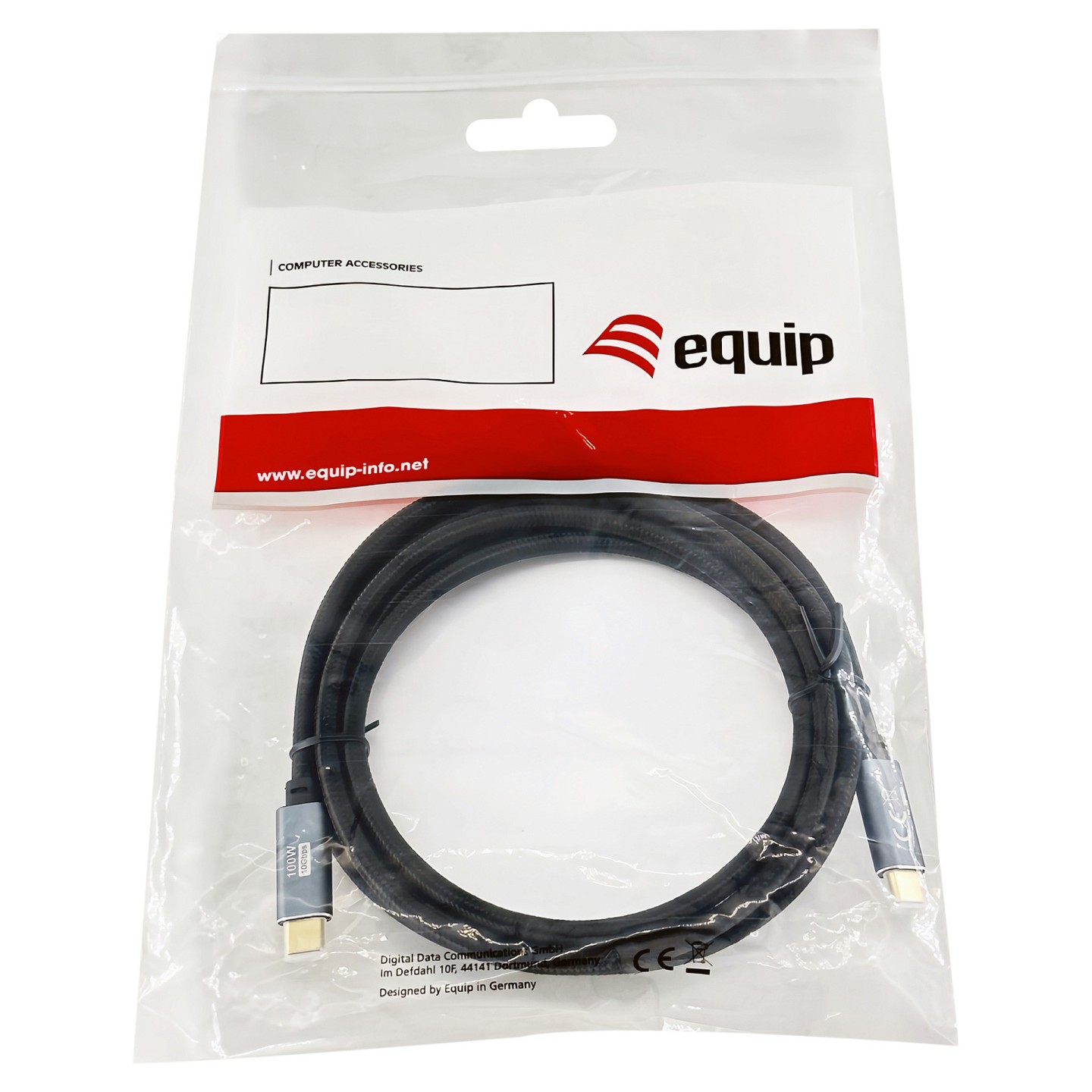 Equip Kabel USB-C 3.2 - to C St St 2.00m 5A 4K 60Hz sw — Buy in Cyprus with Fast Delivery