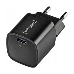 Intenso Power Adapter W30C2 GaN. Schwarz UBS-C-Ladeadapter mit 30 Watt Ladeleistung. Leichtes und handliches Design