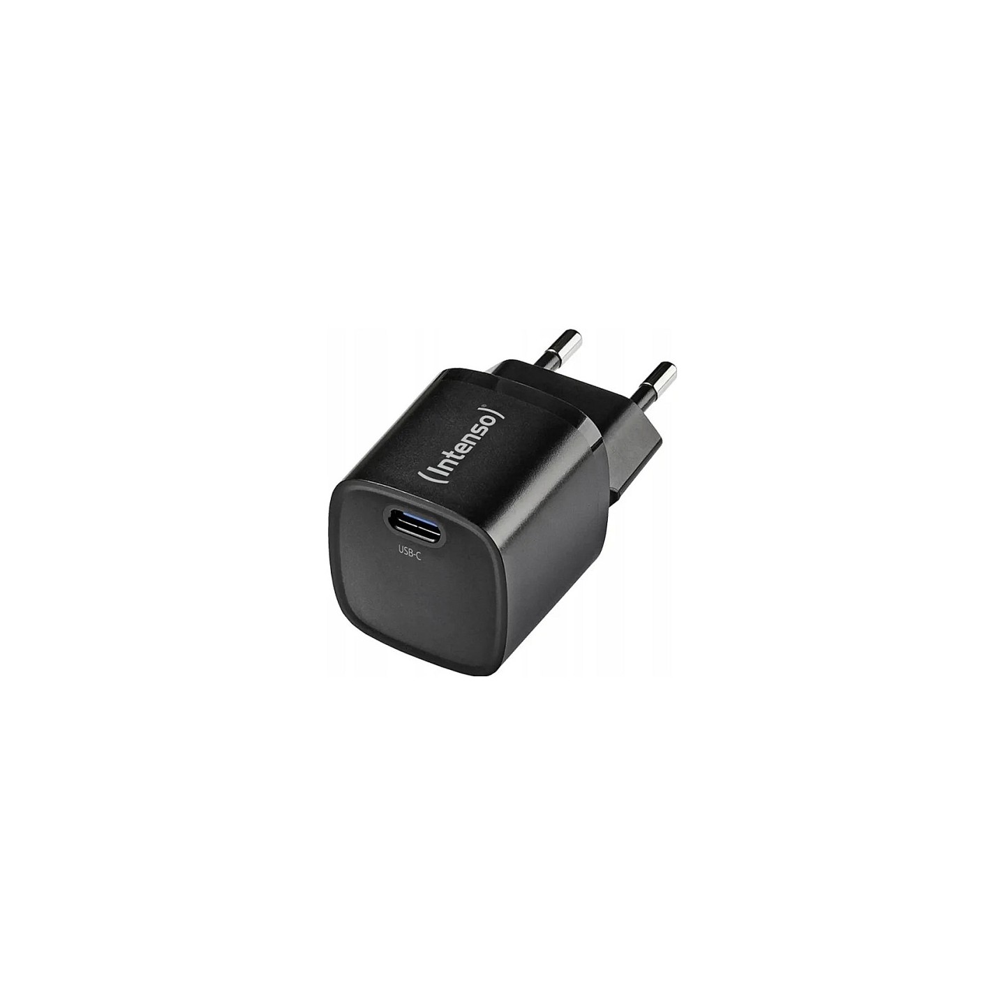 Intenso Power Adapter W30C2 GaN. Schwarz UBS-C-Ladeadapter mit 30 Watt Ladeleistung. Leichtes und handliches Design