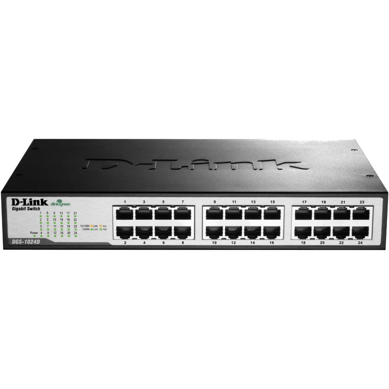 Buy D-Link DGS-1024D - 24-Port Gigabit Unmanaged Desktop Switch - 48 Gbps, 24x 1GbE in Cyprus, Nicosia, Limassol, Larnaka, Pafos