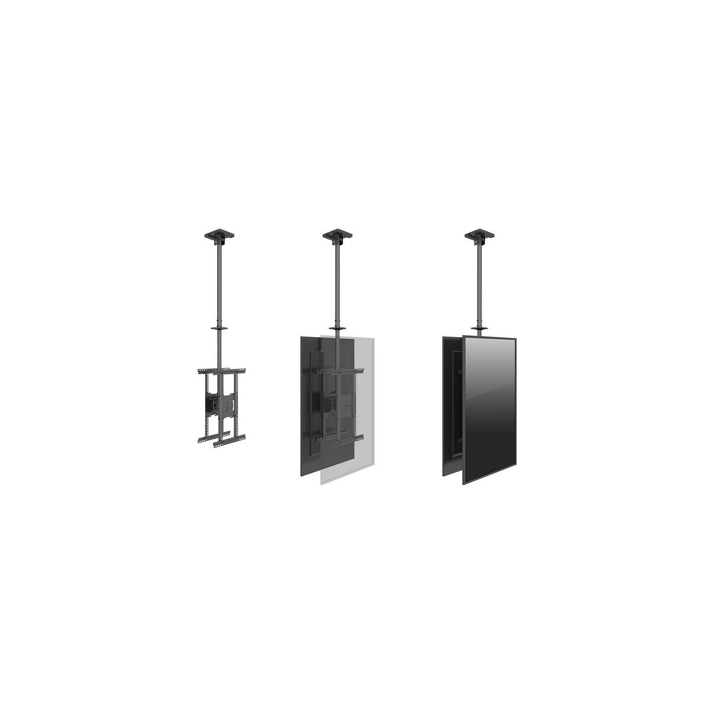 Equip Deckenhalterung 39'-75' 2TFT je 40kg 2Gelenke neig. sw lite Retail — Buy in Cyprus with Fast Delivery