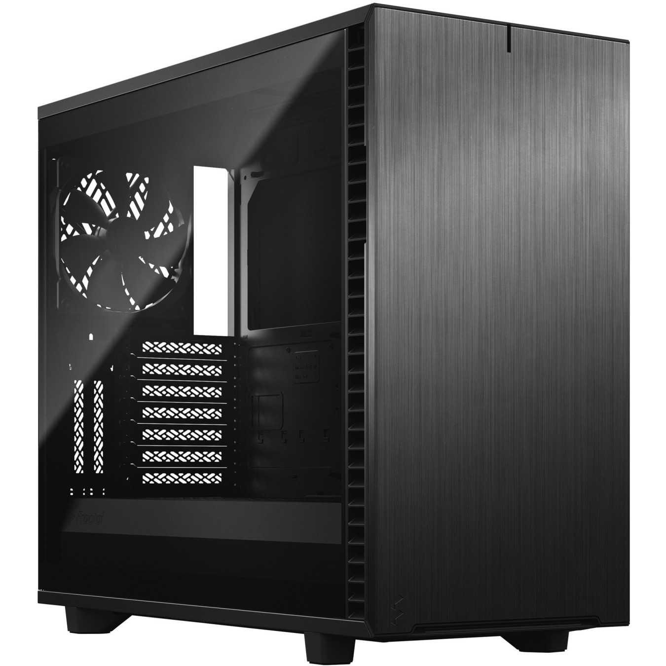 Fractal Design Define 7 - Mid Tower PC Case - Black, E-ATX/ATX Support, USB-C, 491mm GPU, 185mm CPU Cooler