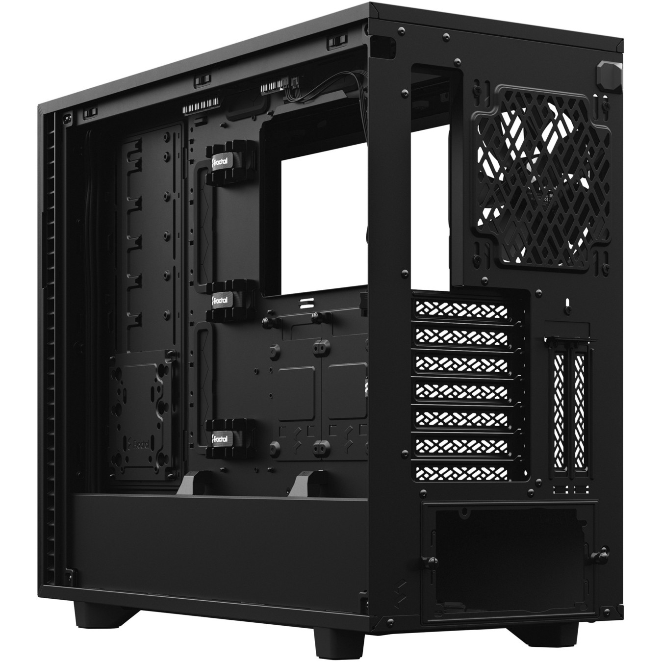 Fractal Design Define 7 - Mid Tower PC Case - Black, E-ATX/ATX Support, USB-C, 491mm GPU, 185mm CPU Cooler