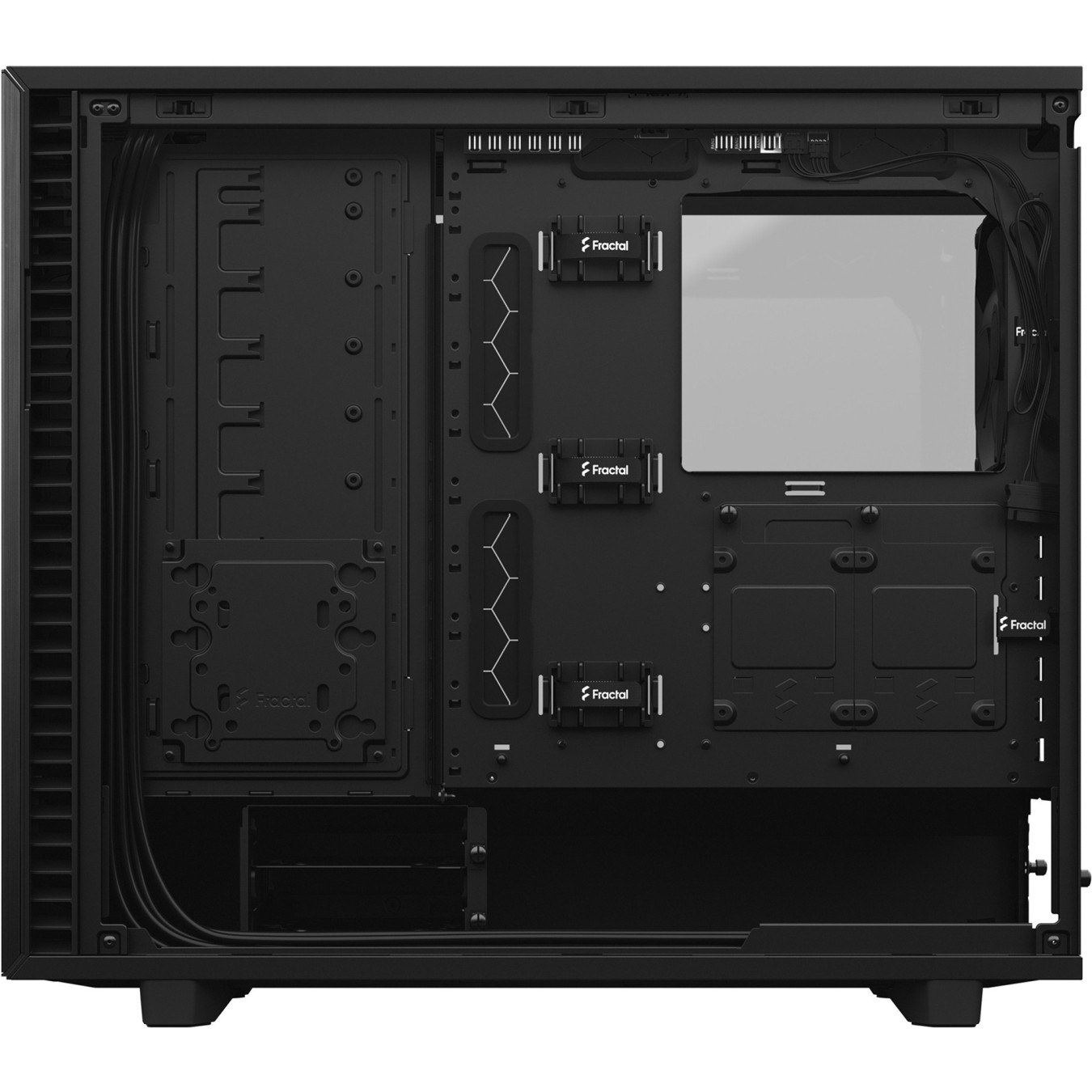 Fractal Design Define 7 - Mid Tower PC Case - Black, E-ATX/ATX Support, USB-C, 491mm GPU, 185mm CPU Cooler