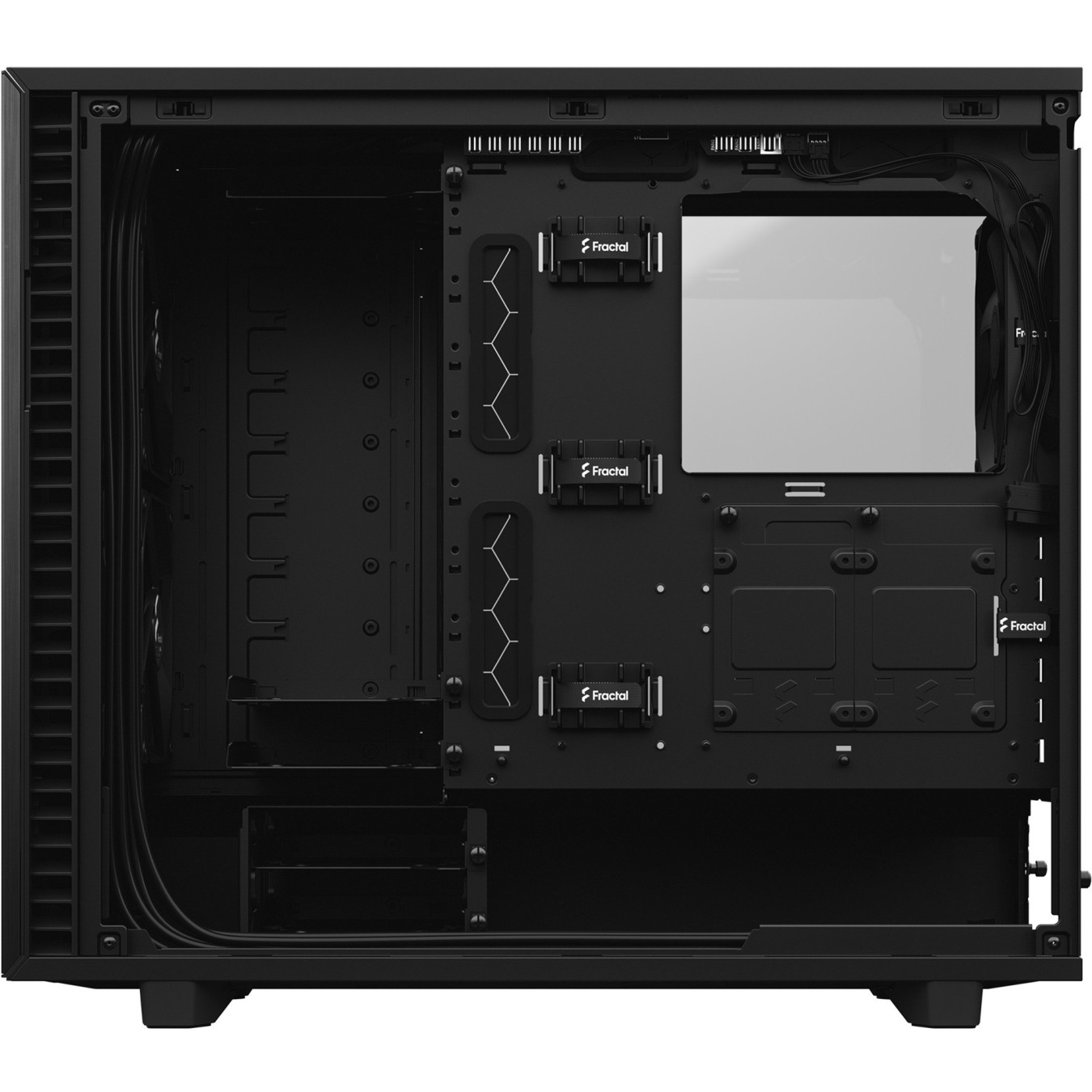 Fractal Design Define 7 - Mid Tower PC Case - Black, E-ATX/ATX Support, USB-C, 491mm GPU, 185mm CPU Cooler
