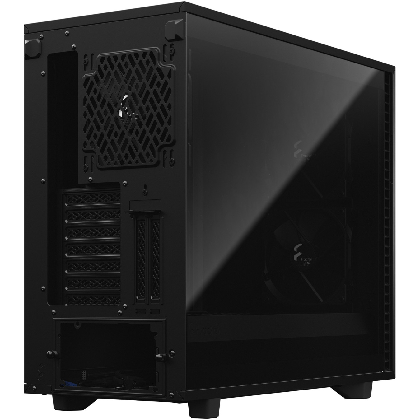 Fractal Design Define 7 - Mid Tower PC Case - Black, E-ATX/ATX Support, USB-C, 491mm GPU, 185mm CPU Cooler