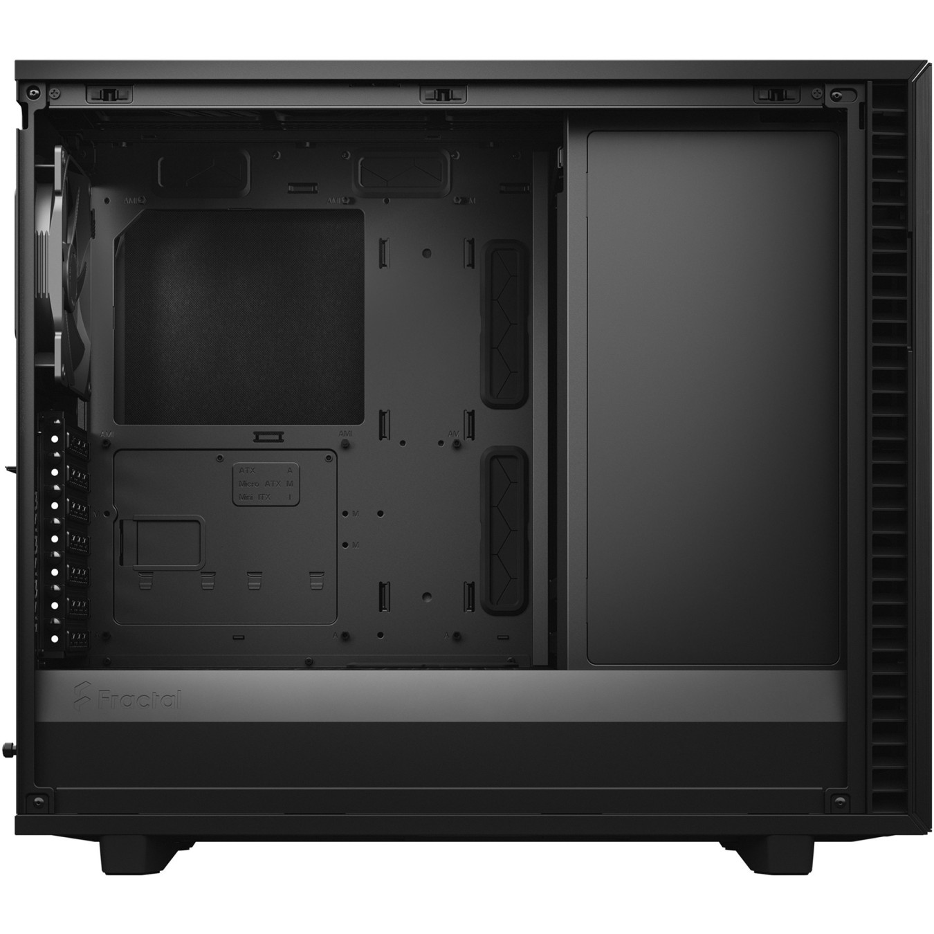 Fractal Design Define 7 - Mid Tower PC Case - Black, E-ATX/ATX Support, USB-C, 491mm GPU, 185mm CPU Cooler