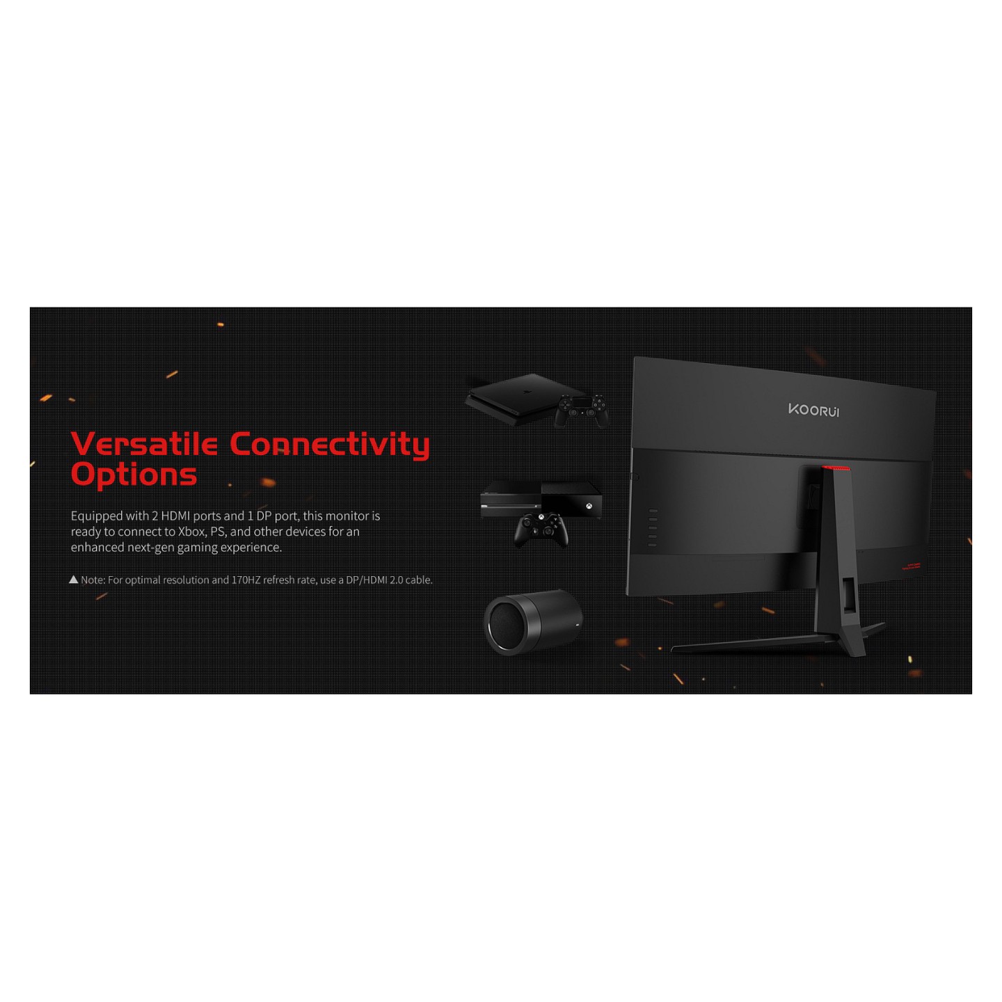 KOORUI G3221SC QHD Curved Gaming Monitor 80 cm (31.5 Zoll) — Buy in Cyprus with Fast Delivery